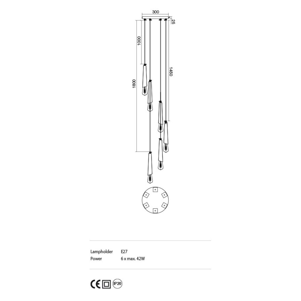 Incanti GALEA SU 6XE27 • Light24 • IGL_PR6_06_12 1 • Light24
