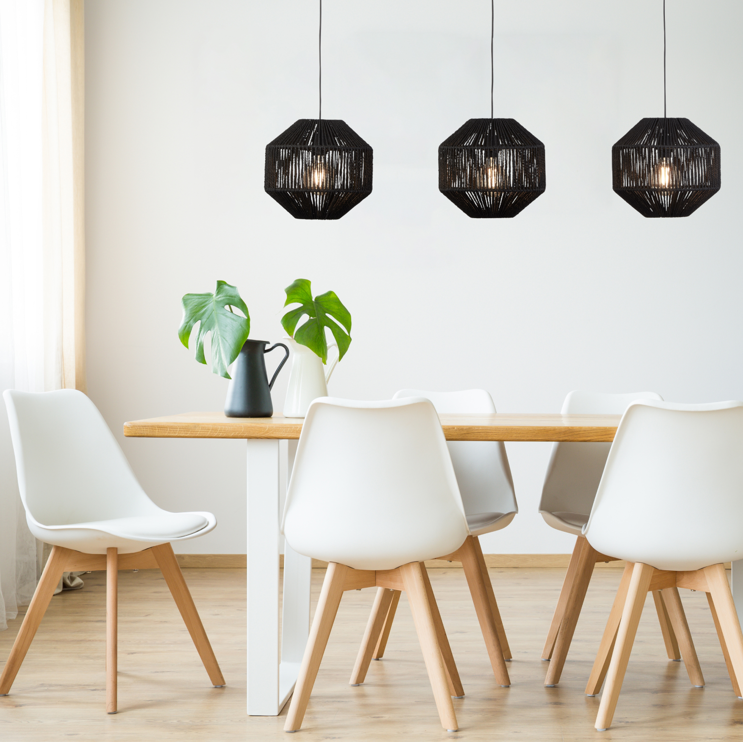 HERO-2 kolm lampi söögilaua kohal