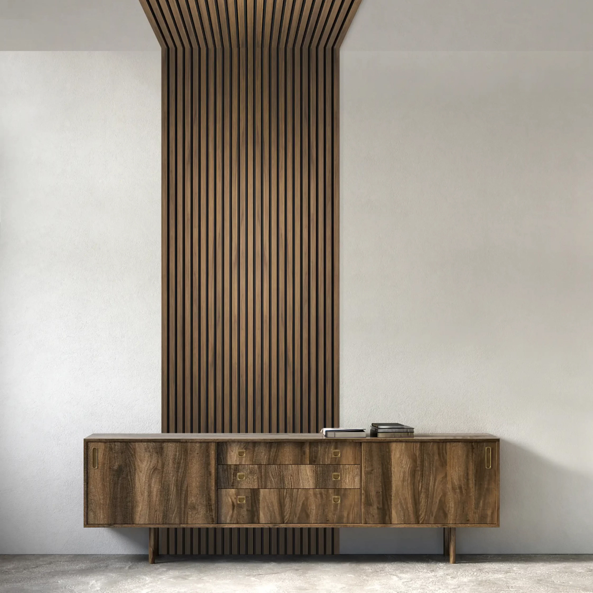 Daru seinapaneel helepruun