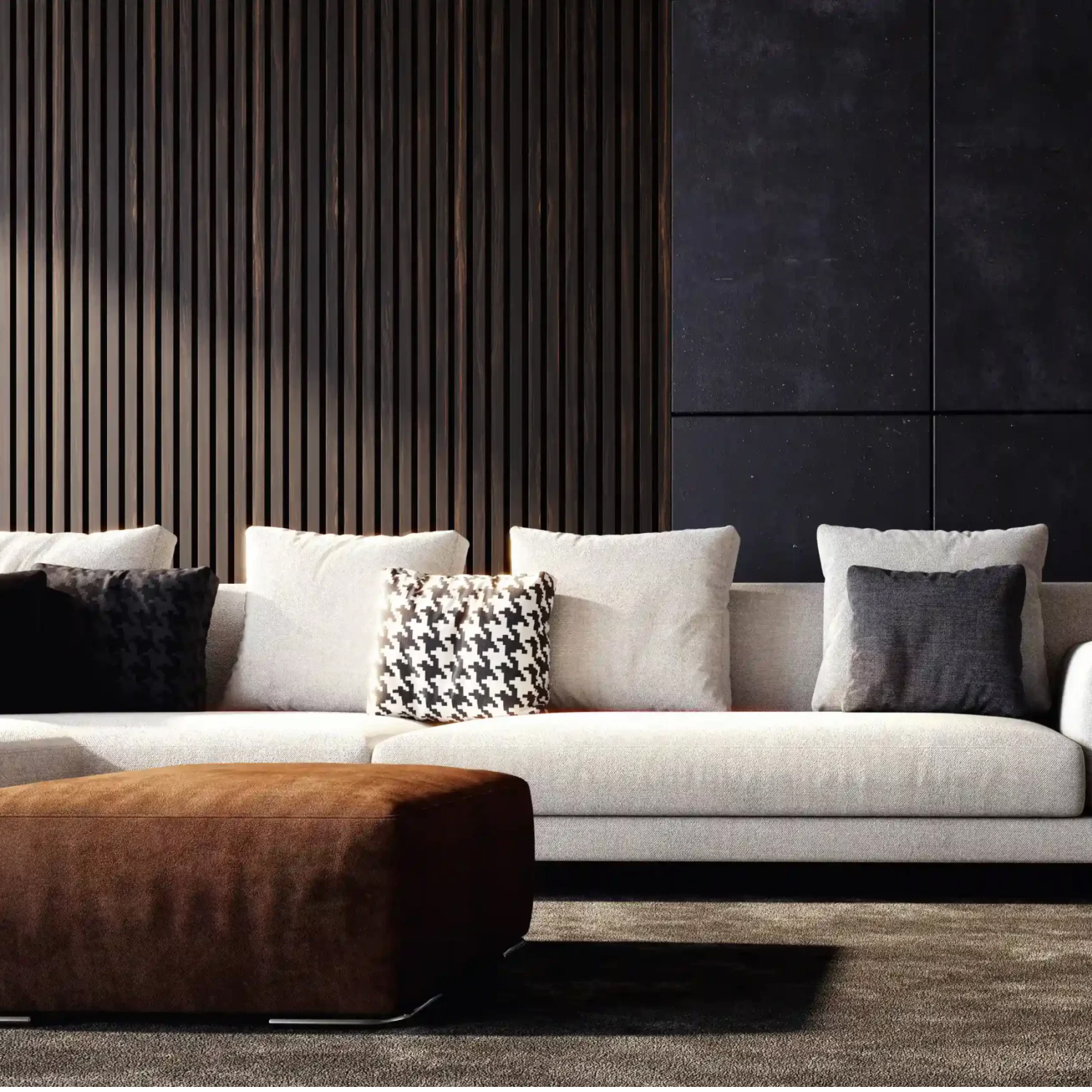 Hugo walnut black trim elutoas