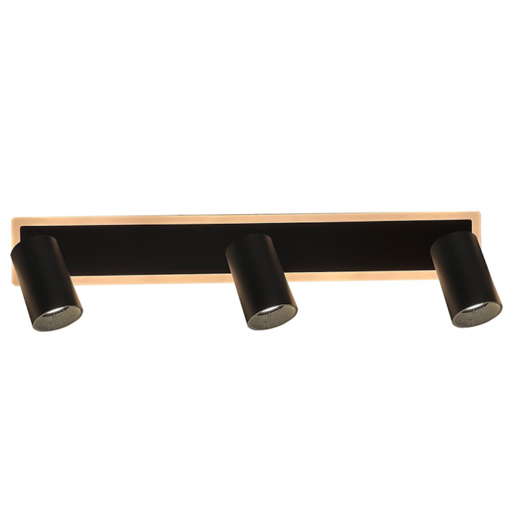 PARMA 3*GU10+8W LED 3000K-6000K CCT • Light24 • LP-06123WS BK • Light24