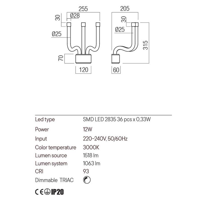 REDO LUXOR 12W 3000K TRIAC • Light24 • luxor1 • Light24