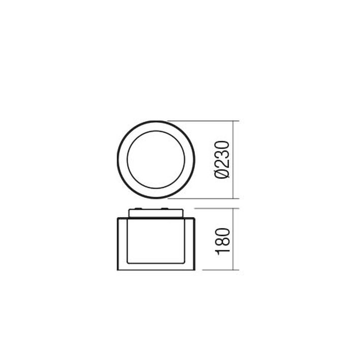 Redo NAJI 12W CCT 3000K/4000K IP44 Diam 23cm • Light24 • naij4 • Light24