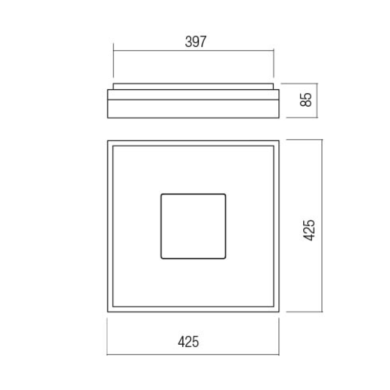 Redo Maya 43W 3000K Dim 42,5*42,5cm • Light24 • plafoonid_redo_01-1997 01_1998 • Light24