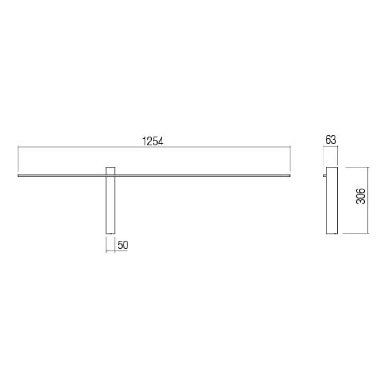 Redo Tangent 14W 3000K L: 125,4cm • Light24 • seinavalgusti_redo_01_2201 01_2200 • Light24