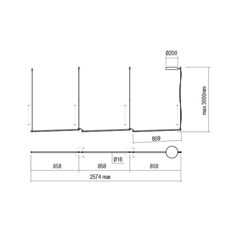 Redo STICK 36W 3000K Dim • Light24 • stick14 • Light24